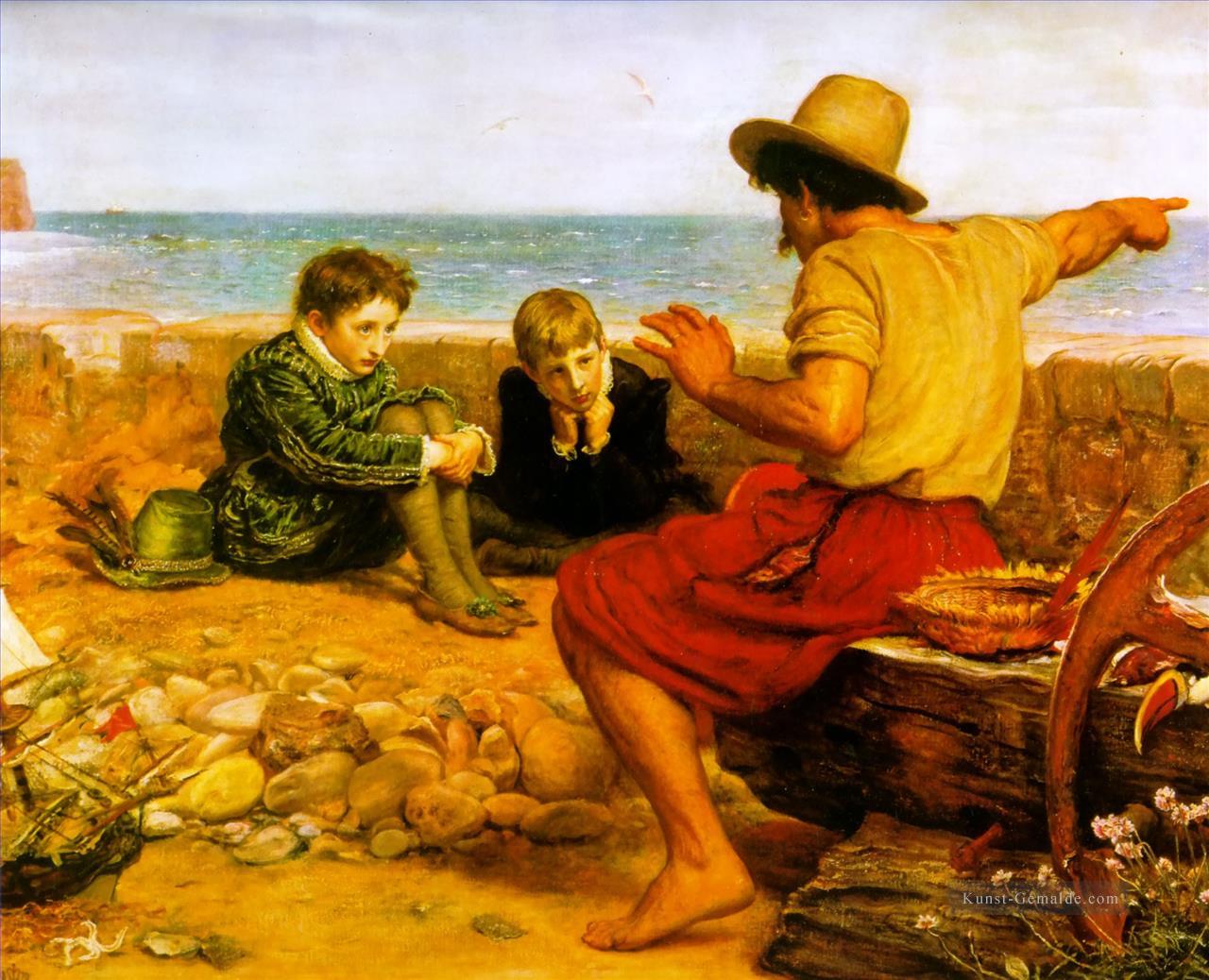die Kindheit von walter raleigh Präraffaeliten John Everett Millais Ölgemälde